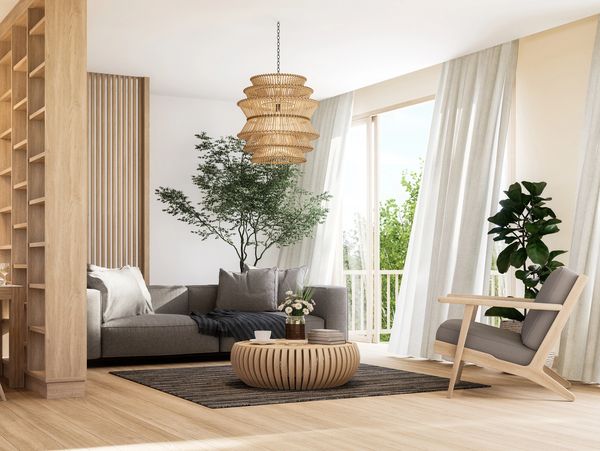 Living room - natural elements.