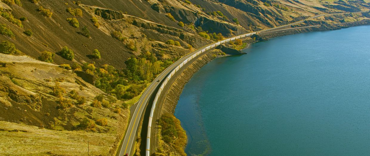 Happy travelers exploring scenic routes.