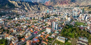 La Paz, Bolivia which is the highest capital city in the world