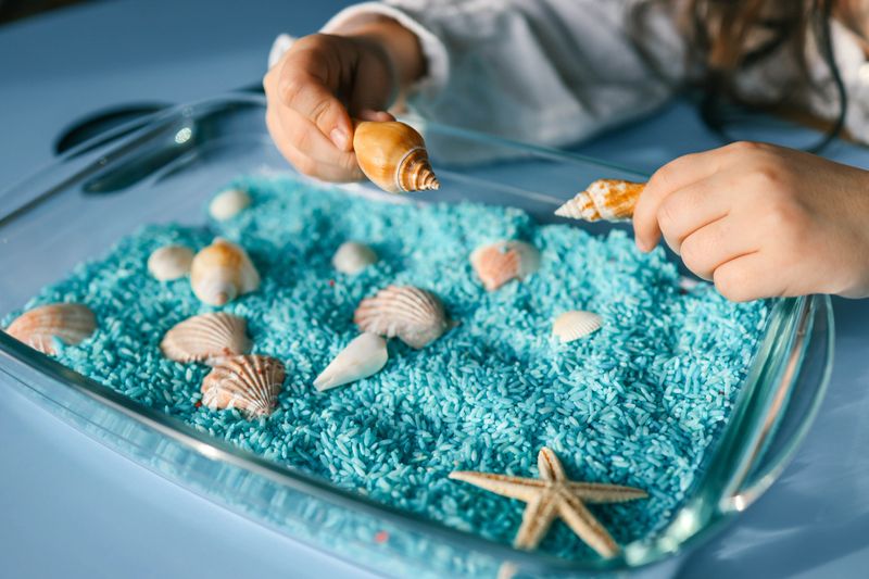 Sensory bin, idea for child development.