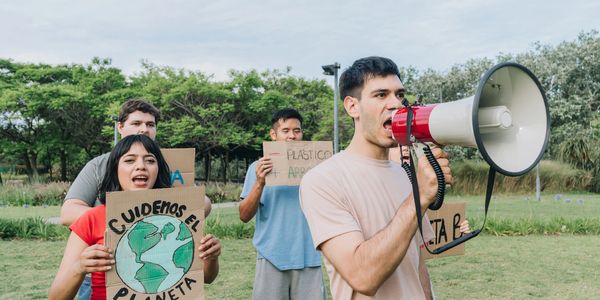 Children advocating for environmental care