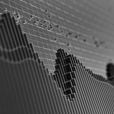 3D bar graph with sharp peaks and valleys.