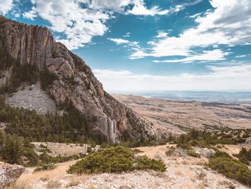 Hiker captures dam view