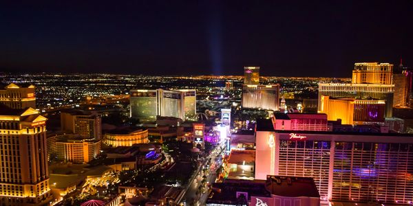 night shot of Las Vegas