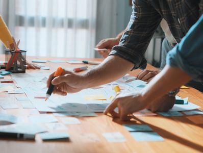 People collaborating school workflow solutions