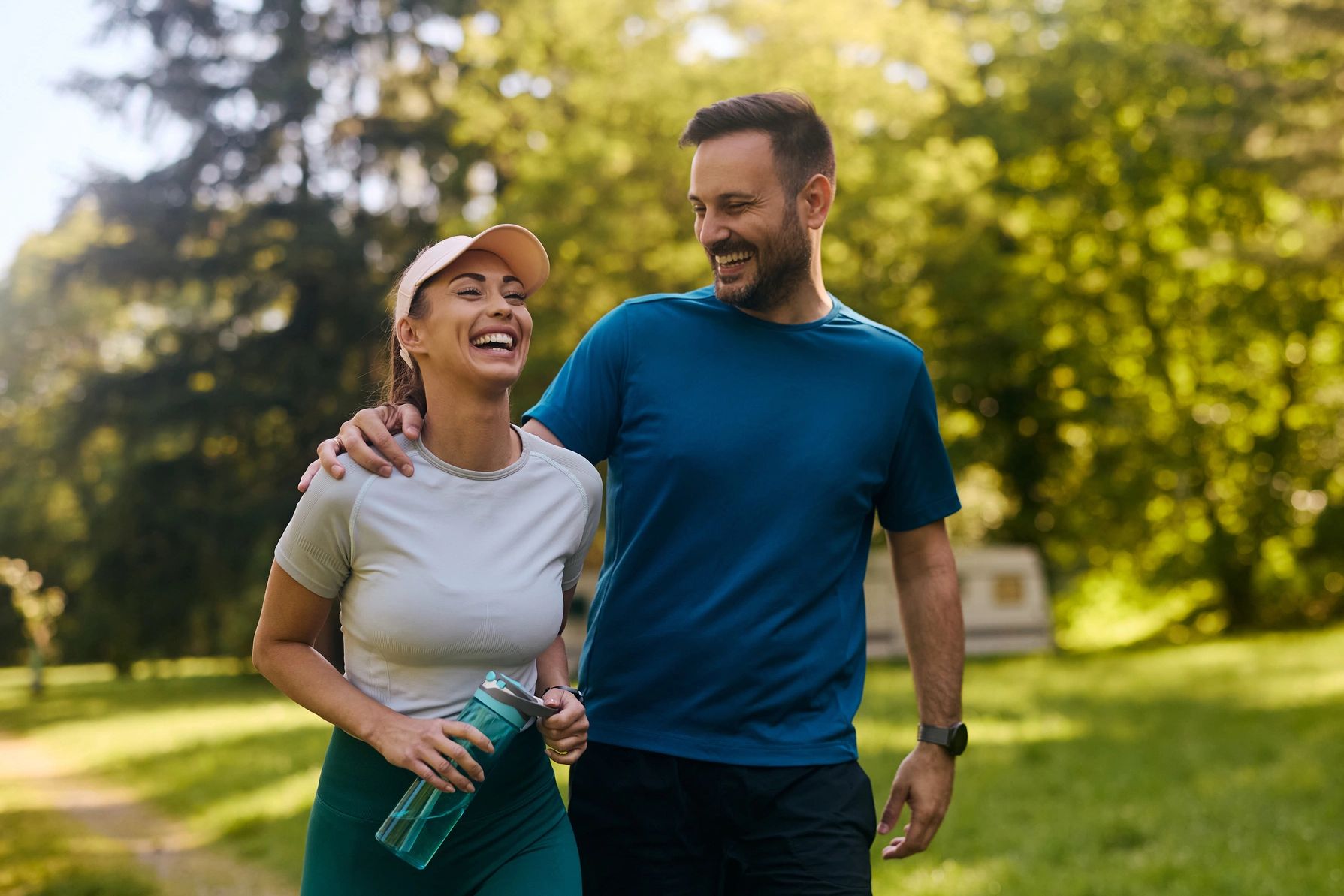 Happy couple in good health
