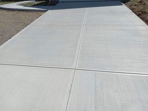 Concrete driveway