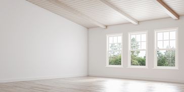 Hutchinson, MN - home addition with windows for natural light and beams on ceiling