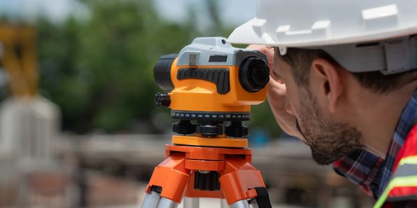 Professional surveyors finding the property lines