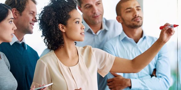 A group of people learning