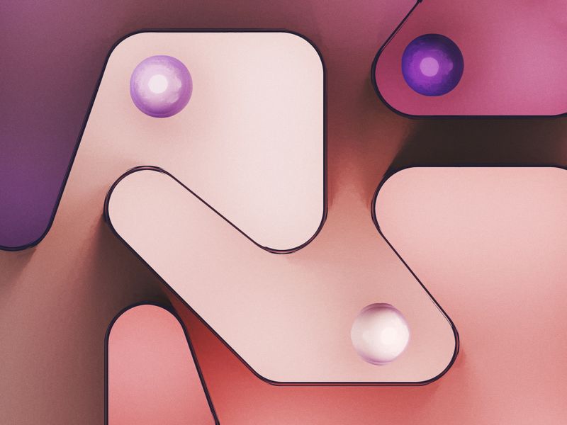 Colorful geometric shapes, abstract background