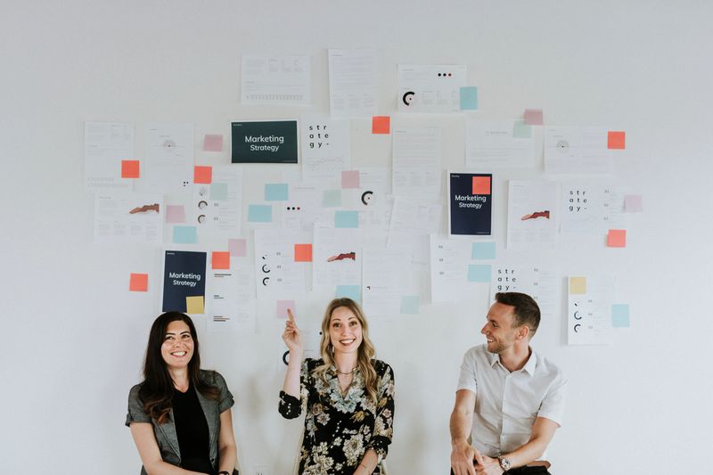 Business people planning a marketing strategy