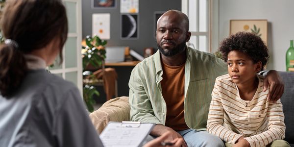 Counselor and Clients sitting