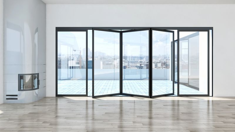 Large luxury modern bright interiors Living room mockup illustration 3D rendering image