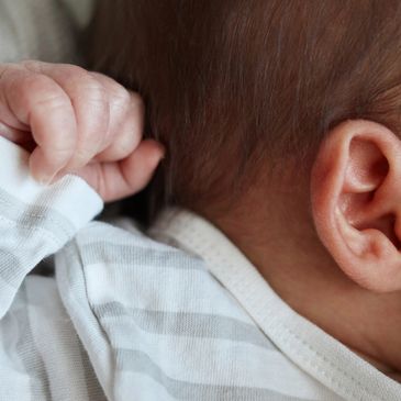 Newborn baby's ear