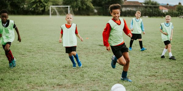 Group soccer training 