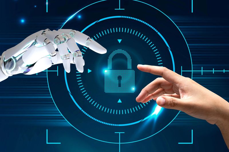 Robotic hand and human hand