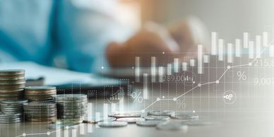 The image is a stack of coins and a rising graph suggesting a price for services will vary.