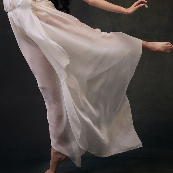 Dancing open hip rotation pose