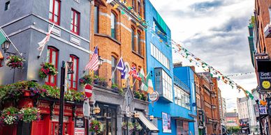Dublin city street buildings