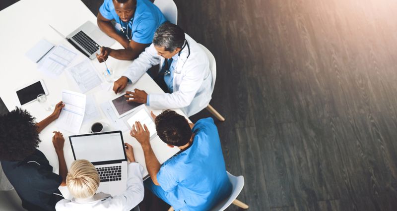 Discussing treatment options as a team