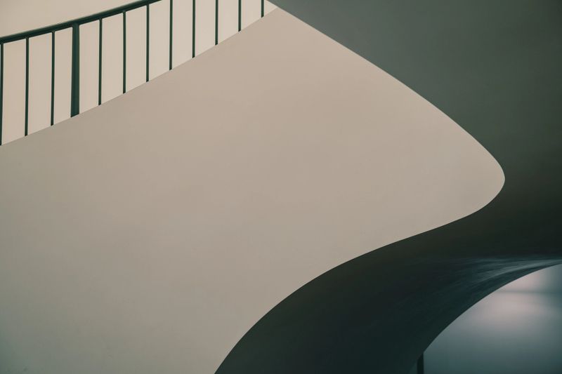 Close-up of abstract geometric surfaces of a modern architecture