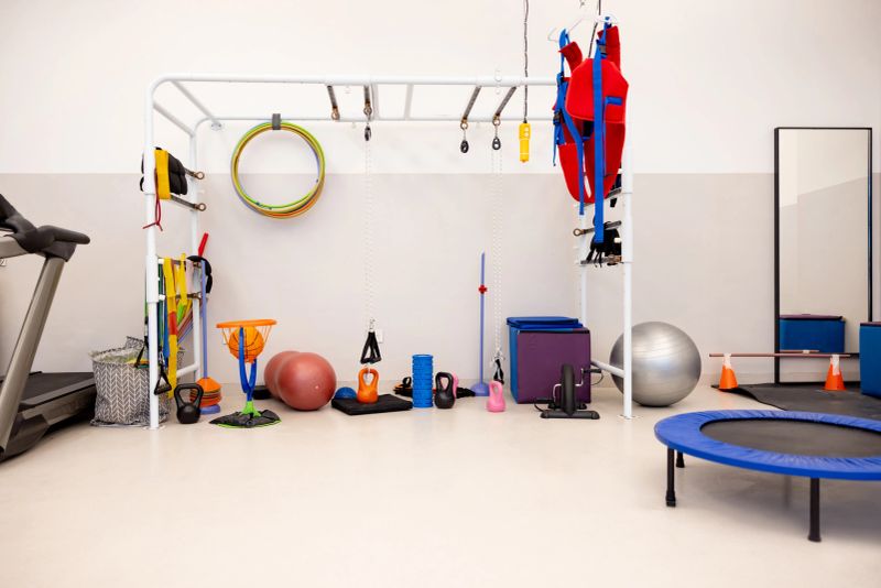Shot of orthopedic equipment at a rehabilitation center - physical therapy concepts