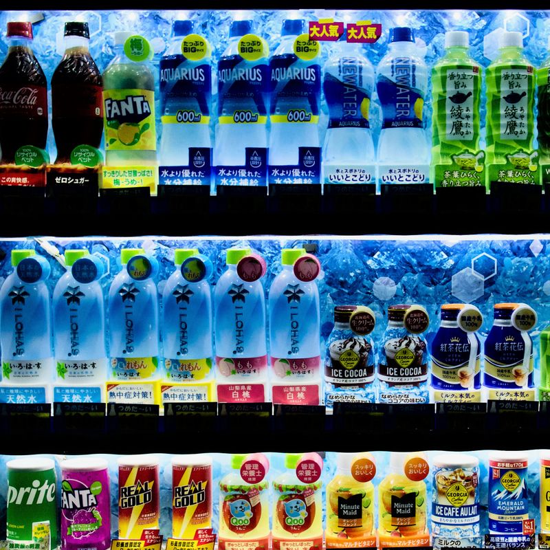 Kyoto vending machine at night