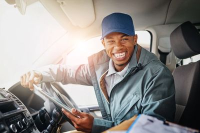 A candidate who recently passed his hgv driving test is happy to got his first job 