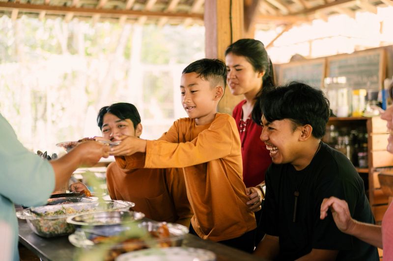 Dinner at Eco-Friendly Sustainable Accommodation in Yogyakarta, Indonesia