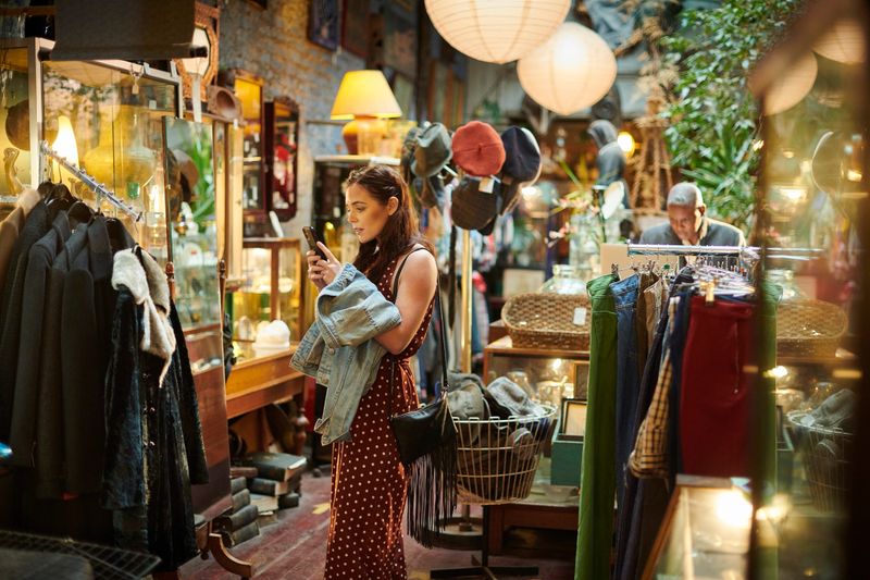 vintage shop shopper