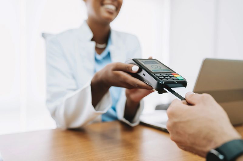 Payment by credit card at the doctor's office