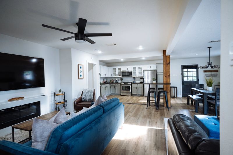 Interior of modern American house in Texas