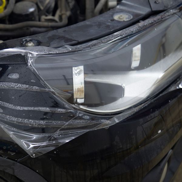 headlight protection film install