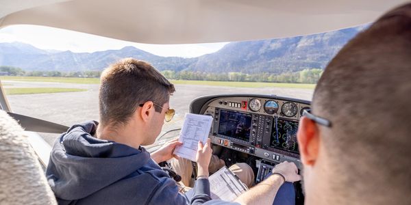 Private Pilot student training in a Piper aircraft at Boise Airport.
