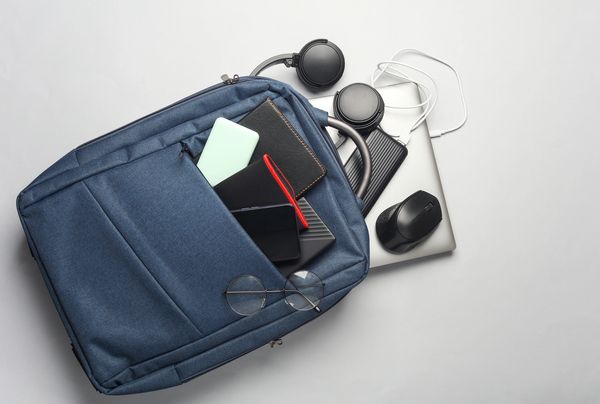 Computer backpack for laptop and accessories.