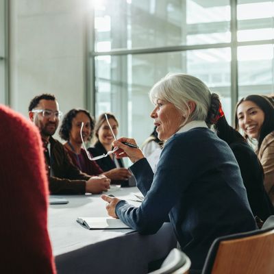 Leadership coaching a group of professionals