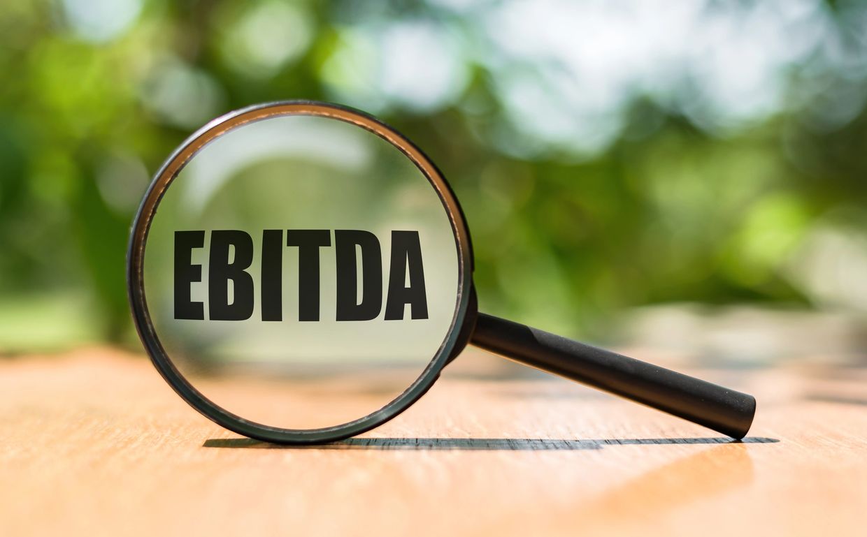 Magnifying glass EBITDA