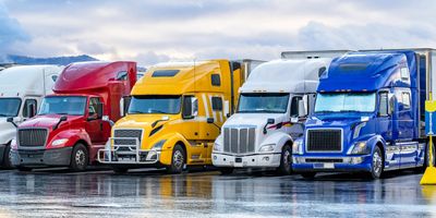 fleet of semi trucks