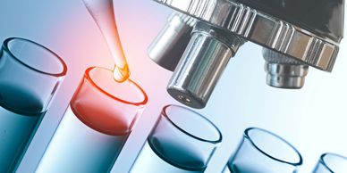 Drop from stylet into glass test tube near microscope head.