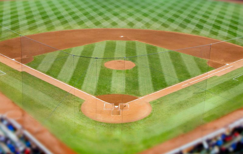USA empty baseball field