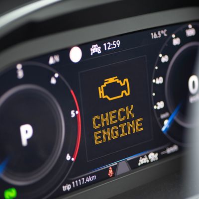 Digital Dashboard Check Engine Light