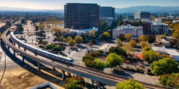 Bart bird eye view of Walnut Creek Ca