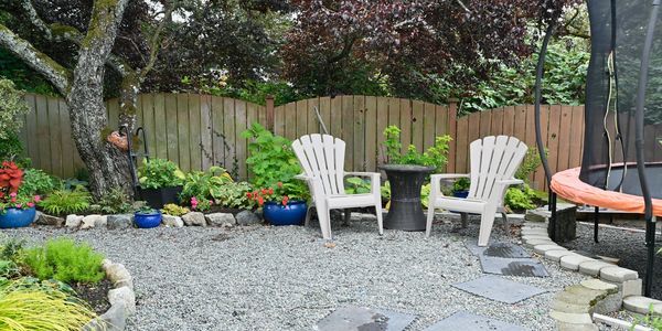 Gravel patio