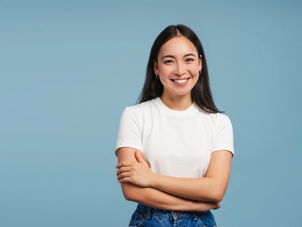 Asian woman smiling headshot
