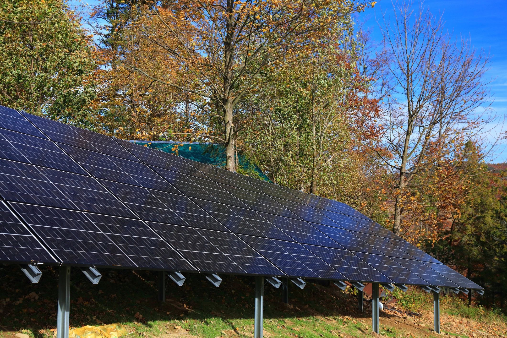 Ground mounted solar PV system.