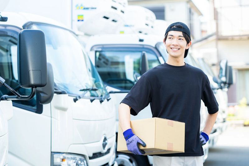 young man working in a warehouse