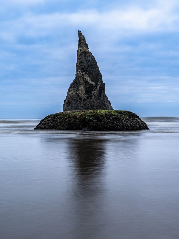 Witch hat in the ocean