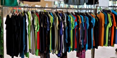 Stock for Custom Tshirt Printing