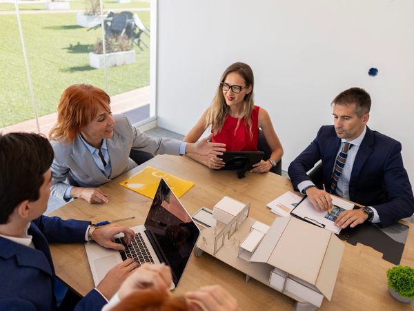 team meeting and collaboration
